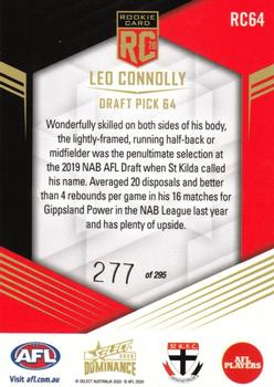 2020 Select Dominance - 2020 Rookies #RC64 Leo Connolly Back